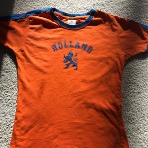 Orange and blue Holland T-shirt